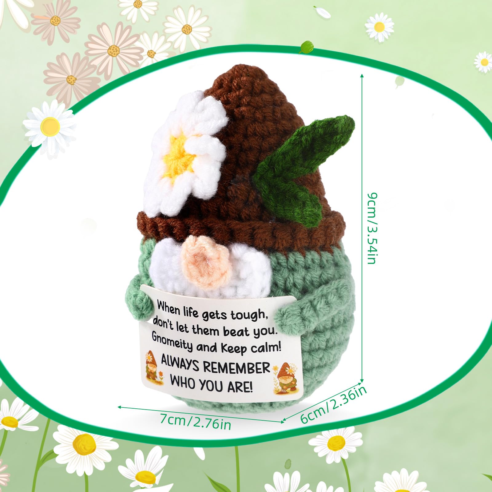 Positive Knitted Gnome Doll - Image 2