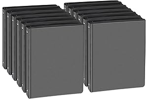 1/2'' Black Binders: 3-Ring Robustness