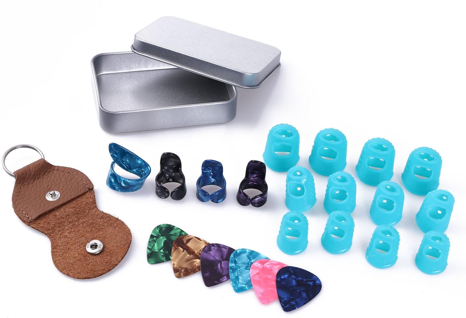 Tupalizy Guitar Picks / Finger Thumb Picks / Silicone Fingertip