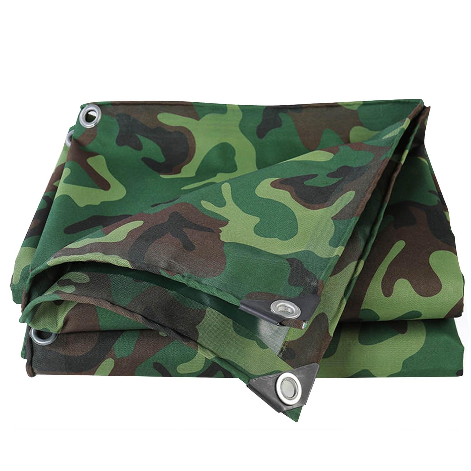 Lona impermeable para solucionar goteras en carpa con cubierta verde camuflaje