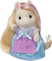 Vista 49 de Calico Critters Pony's Vanity Dresser Set, juego de casa de muñecas con figura y accesorios