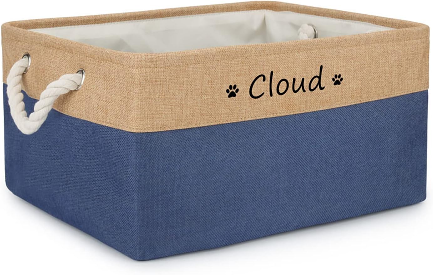 Personalized Pet Toy Storage Box,Custom Dog Cat Toy Storage