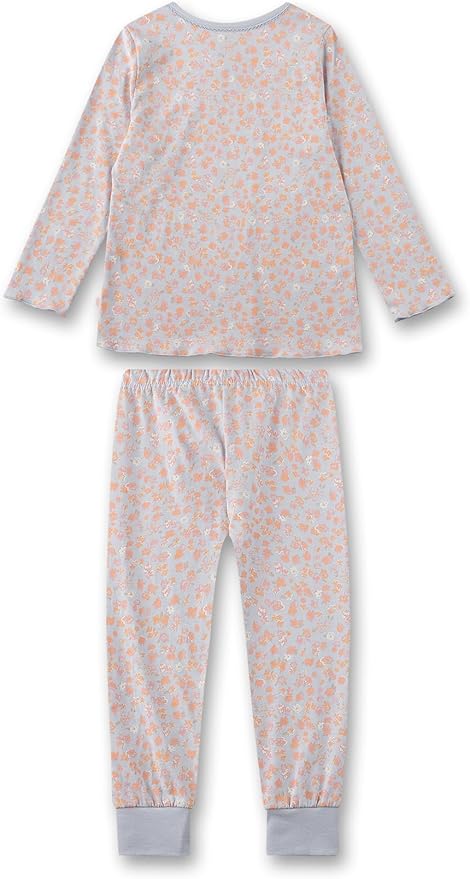Sanetta Mädchen-Schlafanzug – Weich & Bequem | Langer Pyjama In Grün | Pflegeleicht & Trocknergeeignet