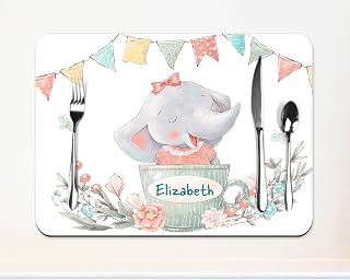 Personalised place mat table mat, kids gift, children hardboard table setting mat CPL9997