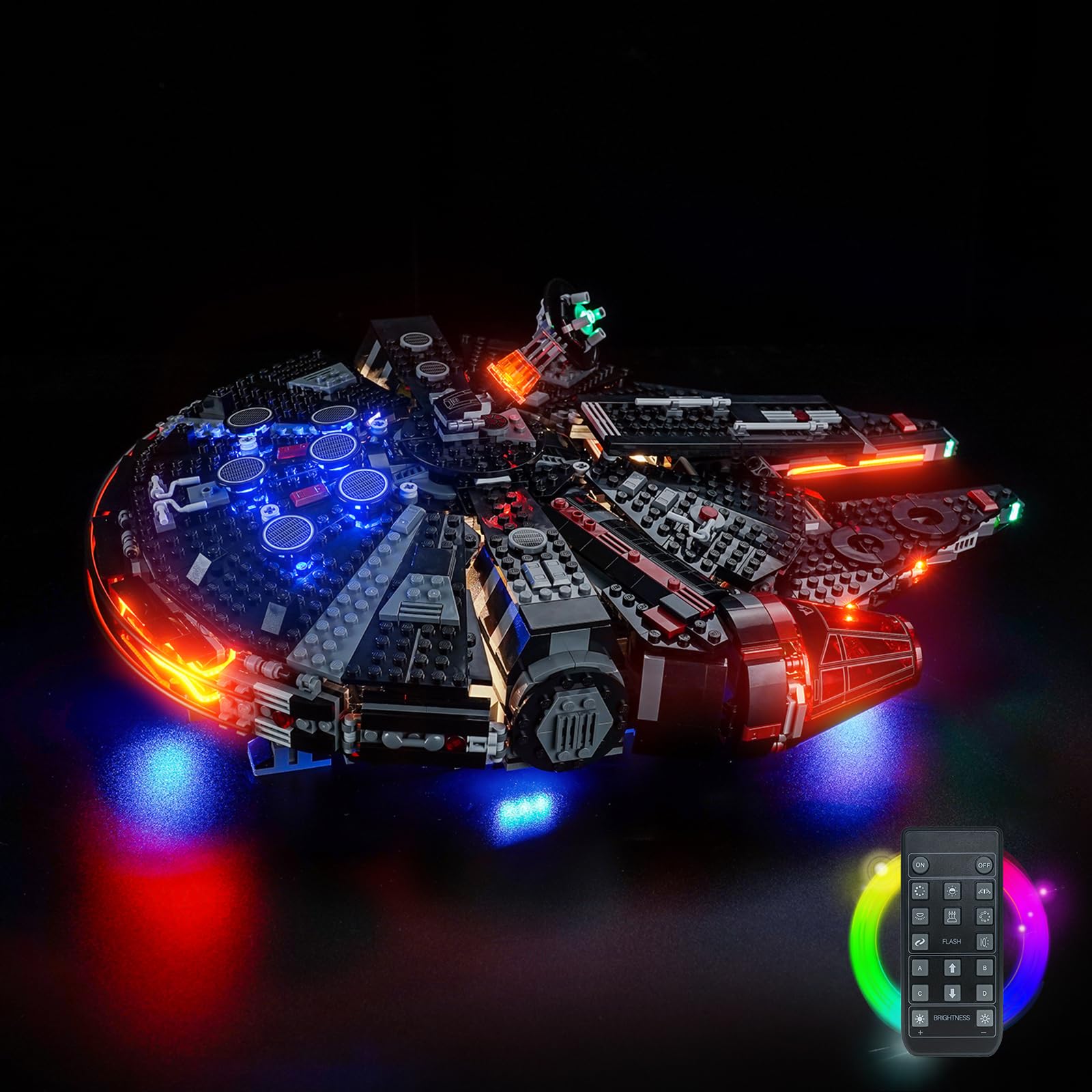 LocoLee Light Compatible with Lego 75389 The Dark Falcon - No Models Only Light, Creative Lighting Set Accessories Compatible with Lego 75389 Set (RC