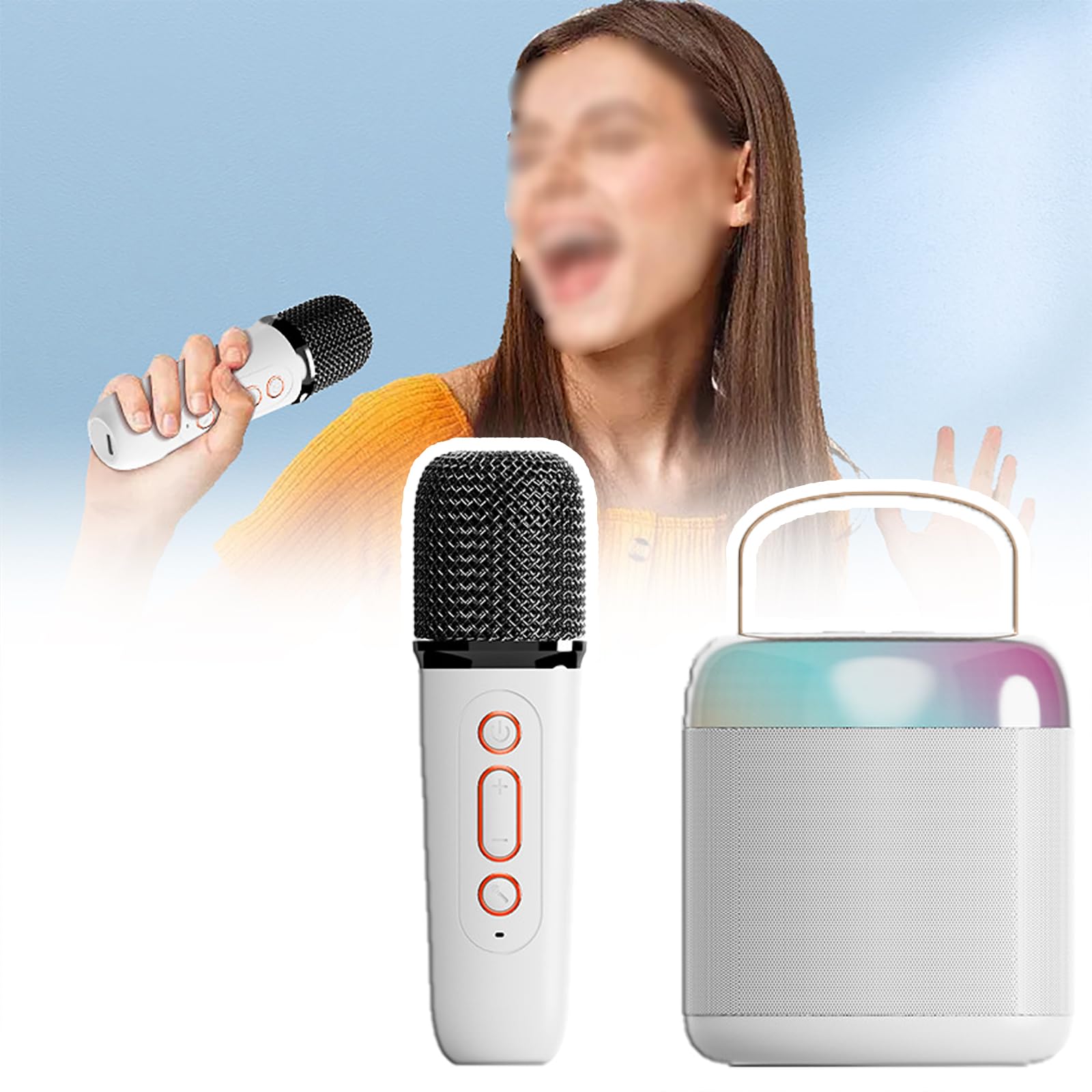Son stéréo à 3 unités et haut-parleur Bluetooth choquant à LED