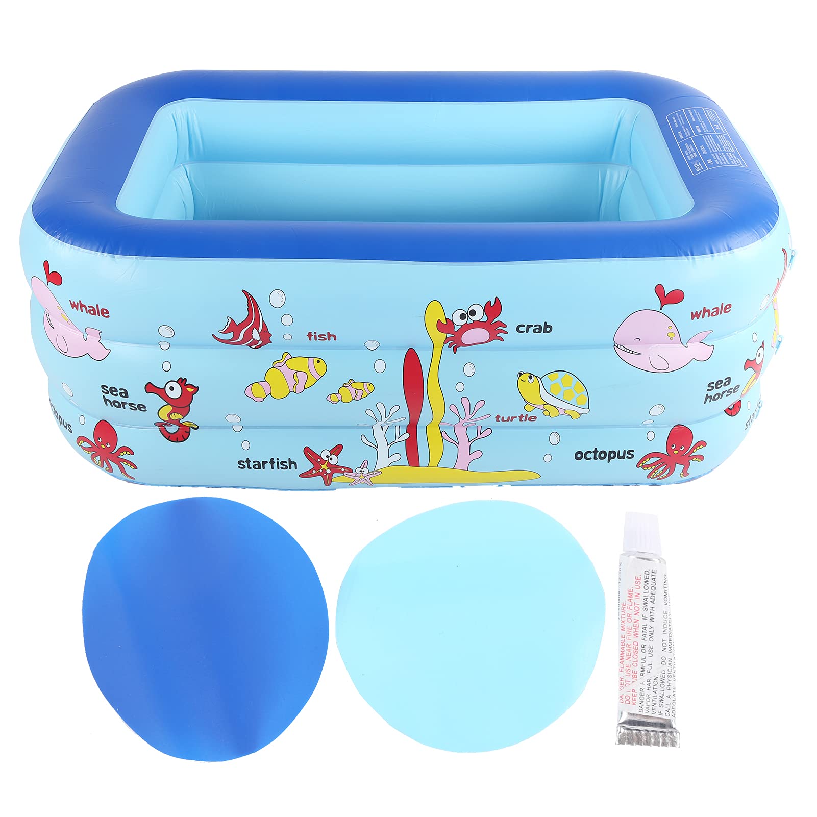 JTLB Aufblasbarer Kinderpool, Lounge-Pool mit Unabhängigem -Design für, 130 X 85 X 55 cm, Grüner Sicherheitstintendruck