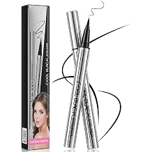 2pcs Long-Lasting Eyeliner, Waterproof & Sweatproof, 24-Hour Smooth Application, Ultra-Creamy Silky Texture, Lightweight Liquid Eyeliner