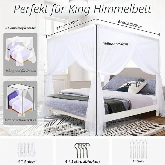 south to east 4 corner canopy bed curtains for adults mosquito net for bed luxury bed curtains for bedroom decoration tear resistant polyester