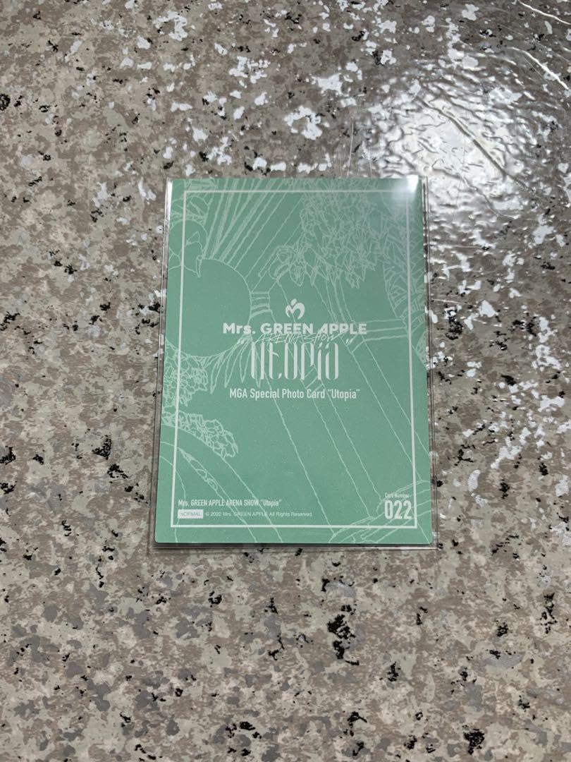 Amazon.co.jp: Mrs. GREEN APPLE Utopia フォトカード 若井滉斗