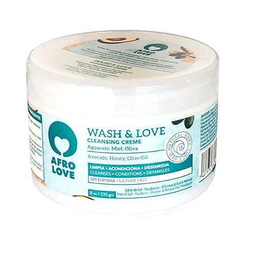 Miniatura 3 de Afro Love Wash & Love - Crema limpiadora Co-Wash de 8 onzas (paquete de 2), acondicionador sin espuma para cabello rizado, rizado y ondulado,
