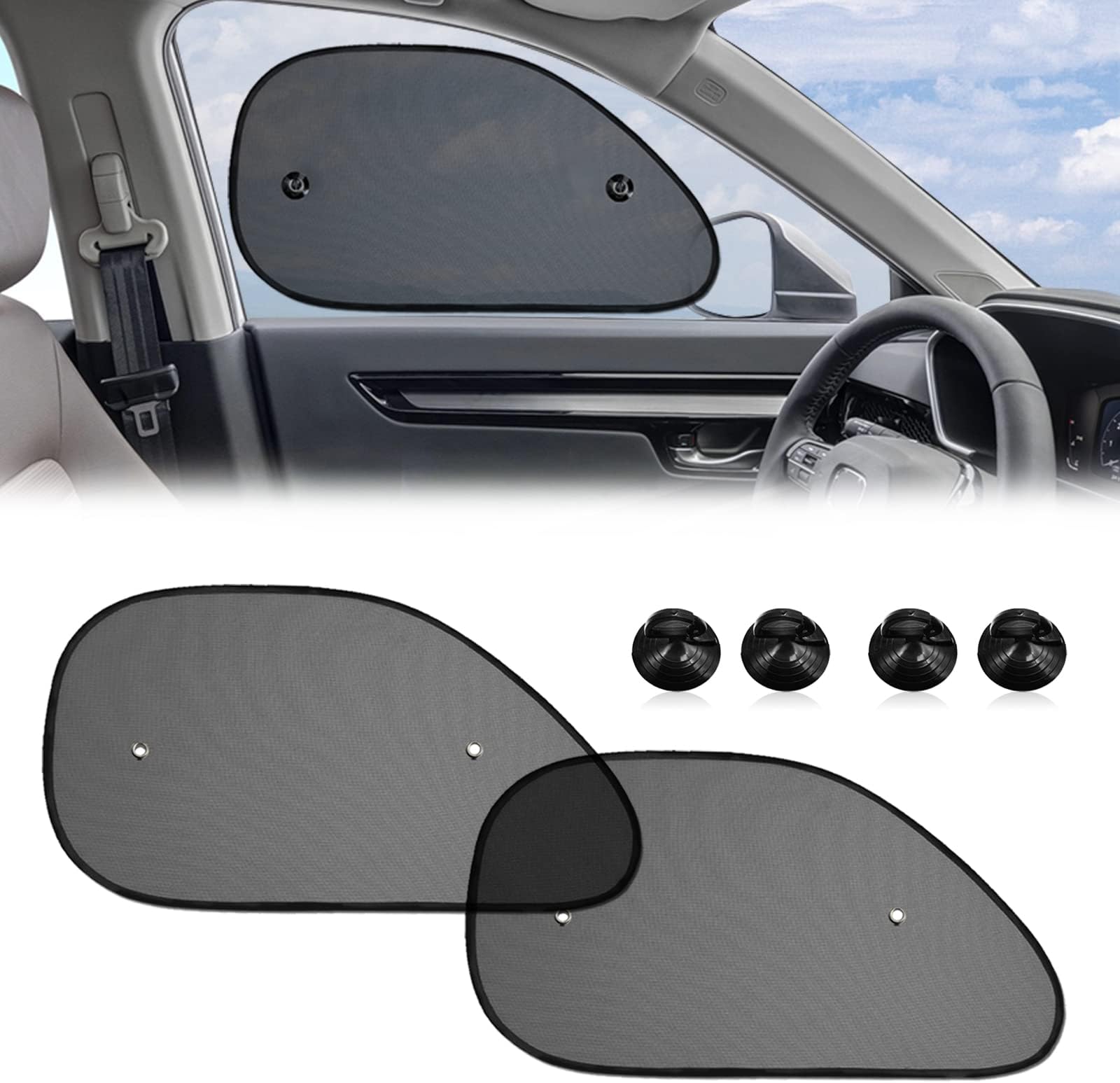 2 Pack Car Side Window Sun Shade, Universal Glare and UV