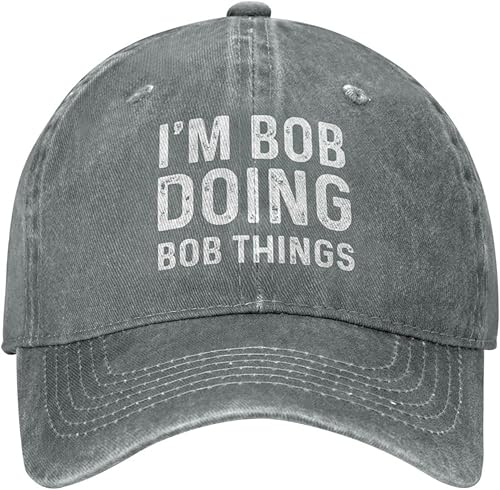 Im Bob Doing Bob Things - Sombreros de béisbol para mujer, sombreros de moda, Gris