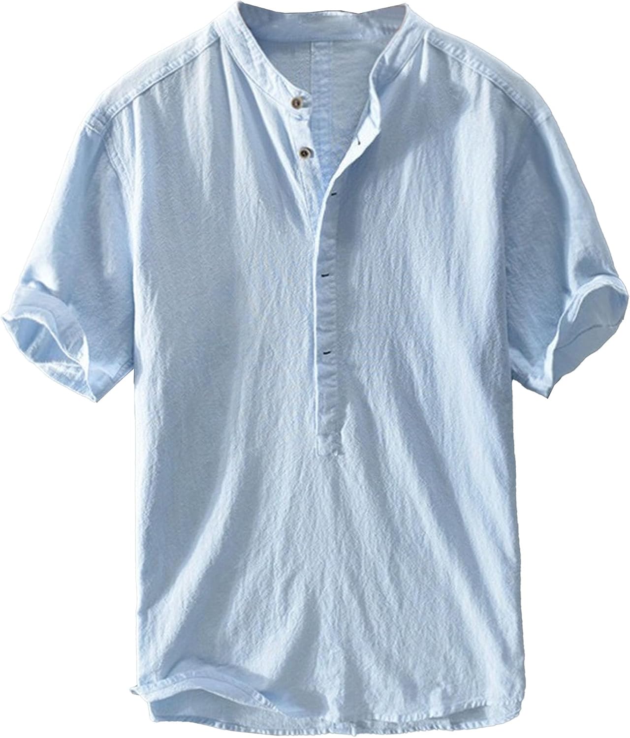Men's Casual Short Sleeve Shirt with Pocket Fashion Lightweight Beach Tops Outdoor Simple Short Sleeve