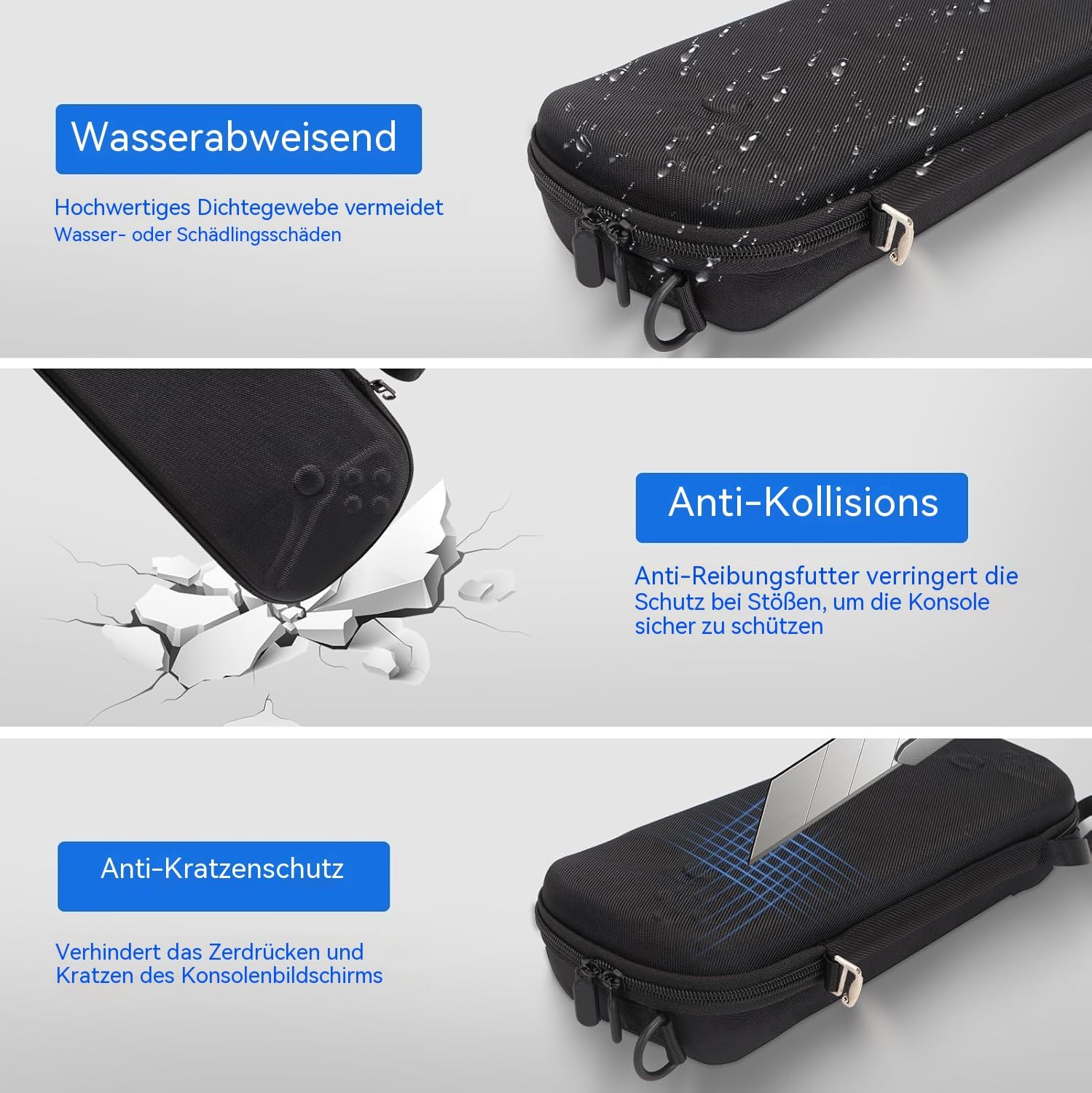 14 in 1 Tasche für PlayStation Portal, mit 2 Displayschutzfolien und Schutzhülle, Reise- und Aufbewahrungstasche, Ergonomischer Schultergurt für PS5 Portal Zubehör