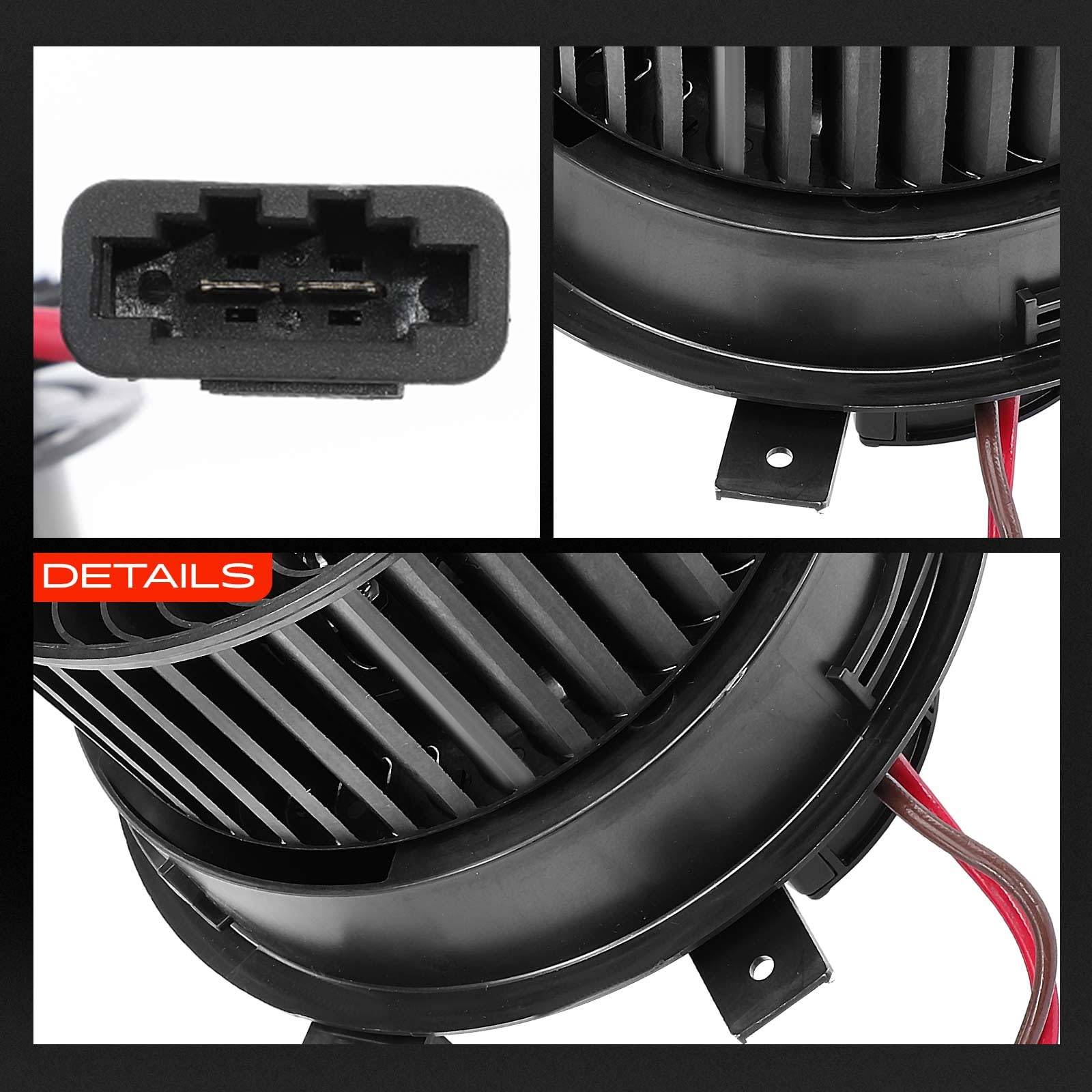 Frankberg Motore del ventilatore Ventilatore del riscaldamento Compatibile con Giulietta 940 1.4 TB 1.6 JTDM 1.8 TBi 2.0 JTDM 2010-2013 Replace# 77365861,715249