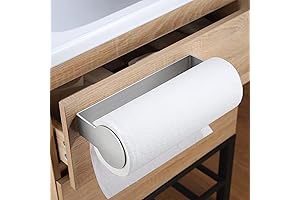 YIGII Paper Towel Holder Stick on Wall - Adhesive Paper Towel Rack...
