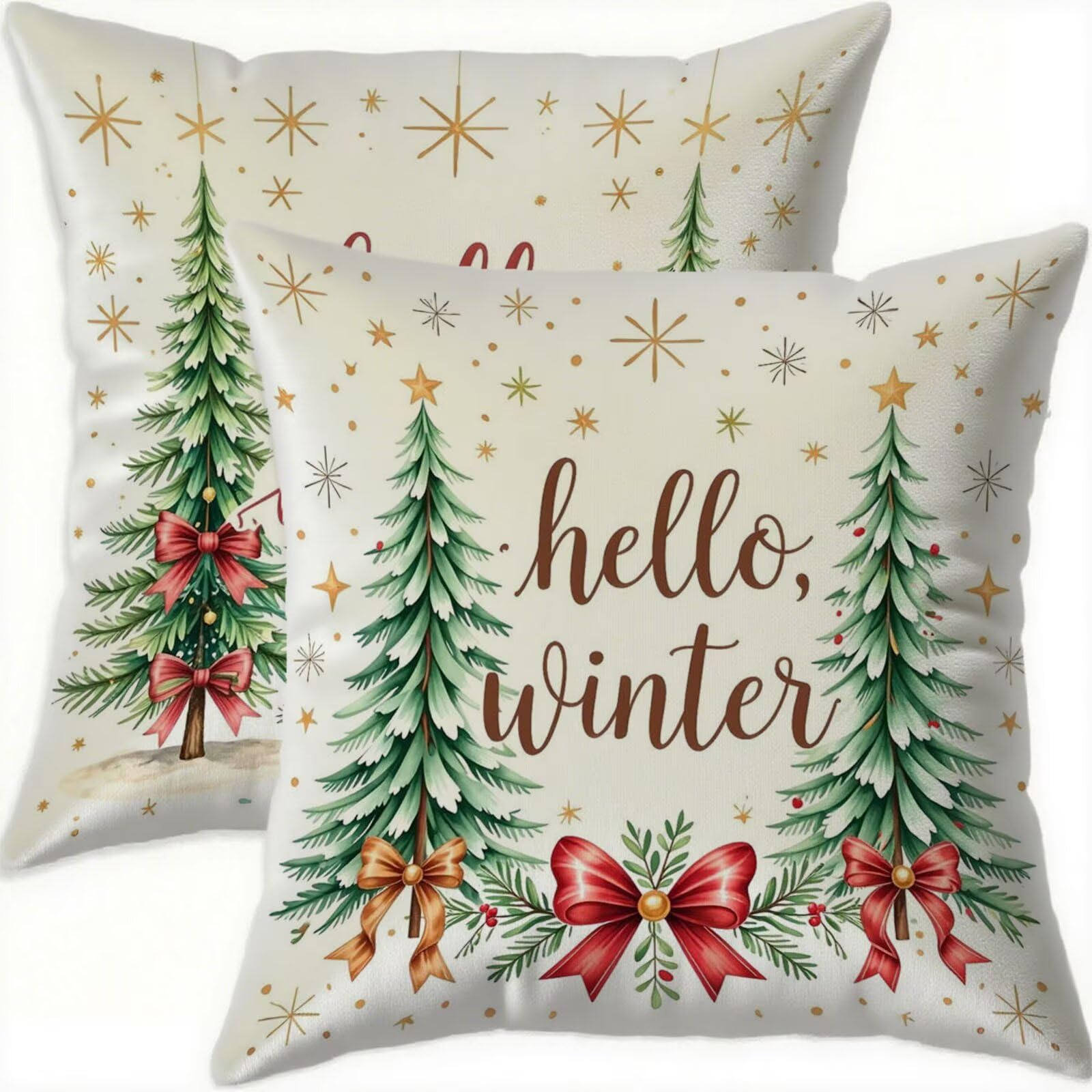 Housse coussin 65x65cm velours vert lot de 2 pour la décoration du salon