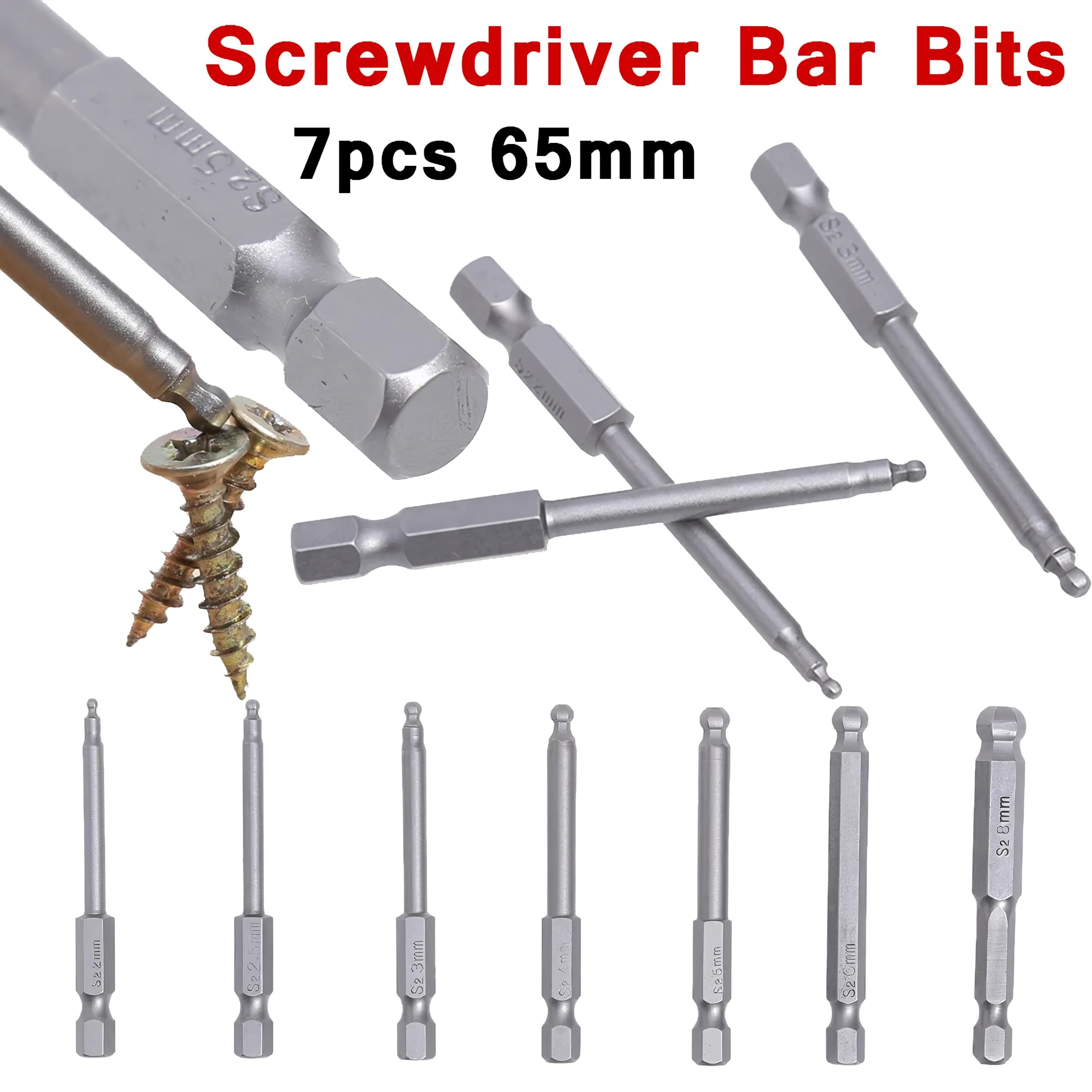 Set Punte Cacciavite A Percussione Magnetico - 4 Misure (65/70/90/150mm), Per Trapani Elettrici - Foto 9