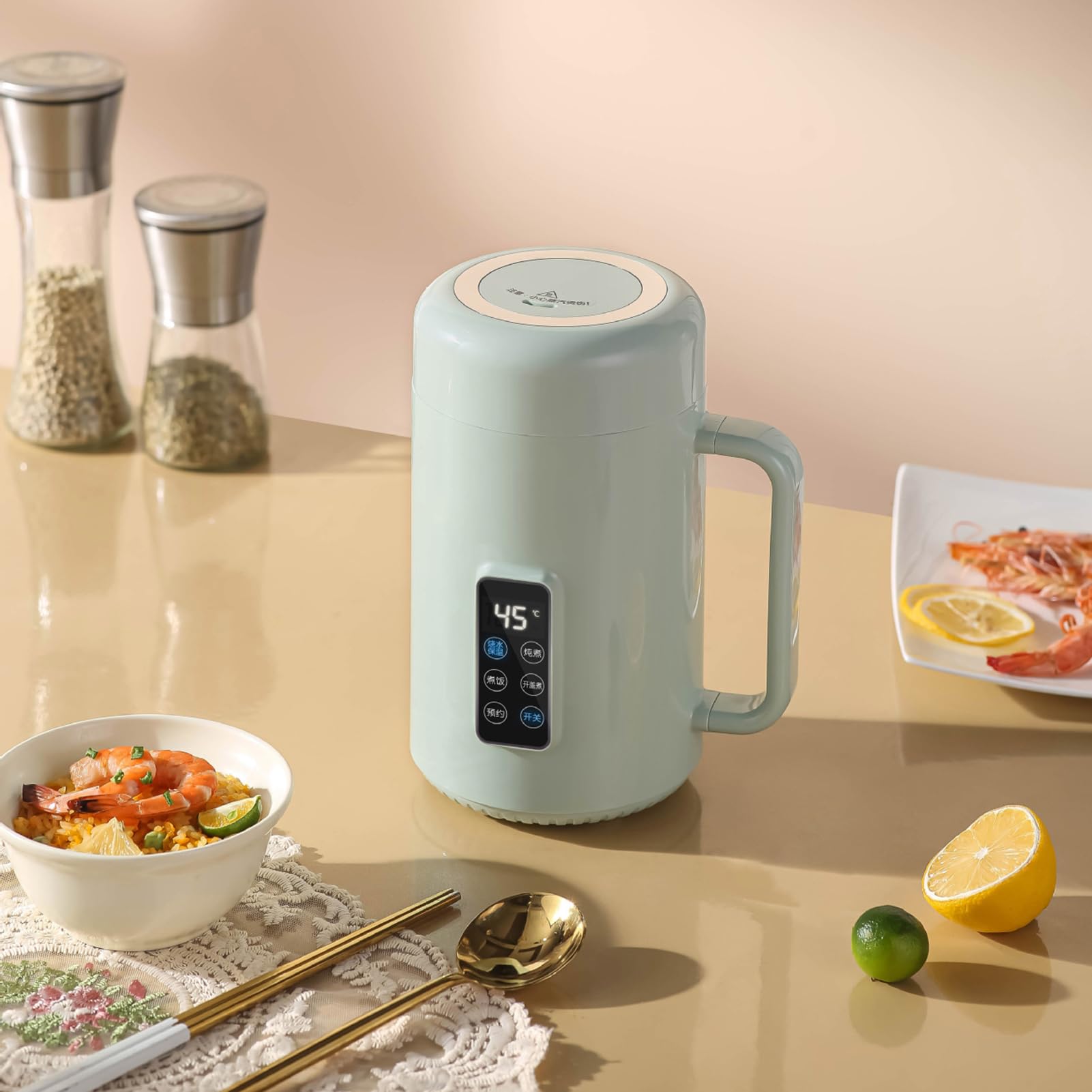 Cuocipasta, fornello elettrico Hot-Pot, 1000 ml, pentola elettrica | Cuocipasta rapido antiaderente, fornello elettrico da 500 W, un must per il dormitorio