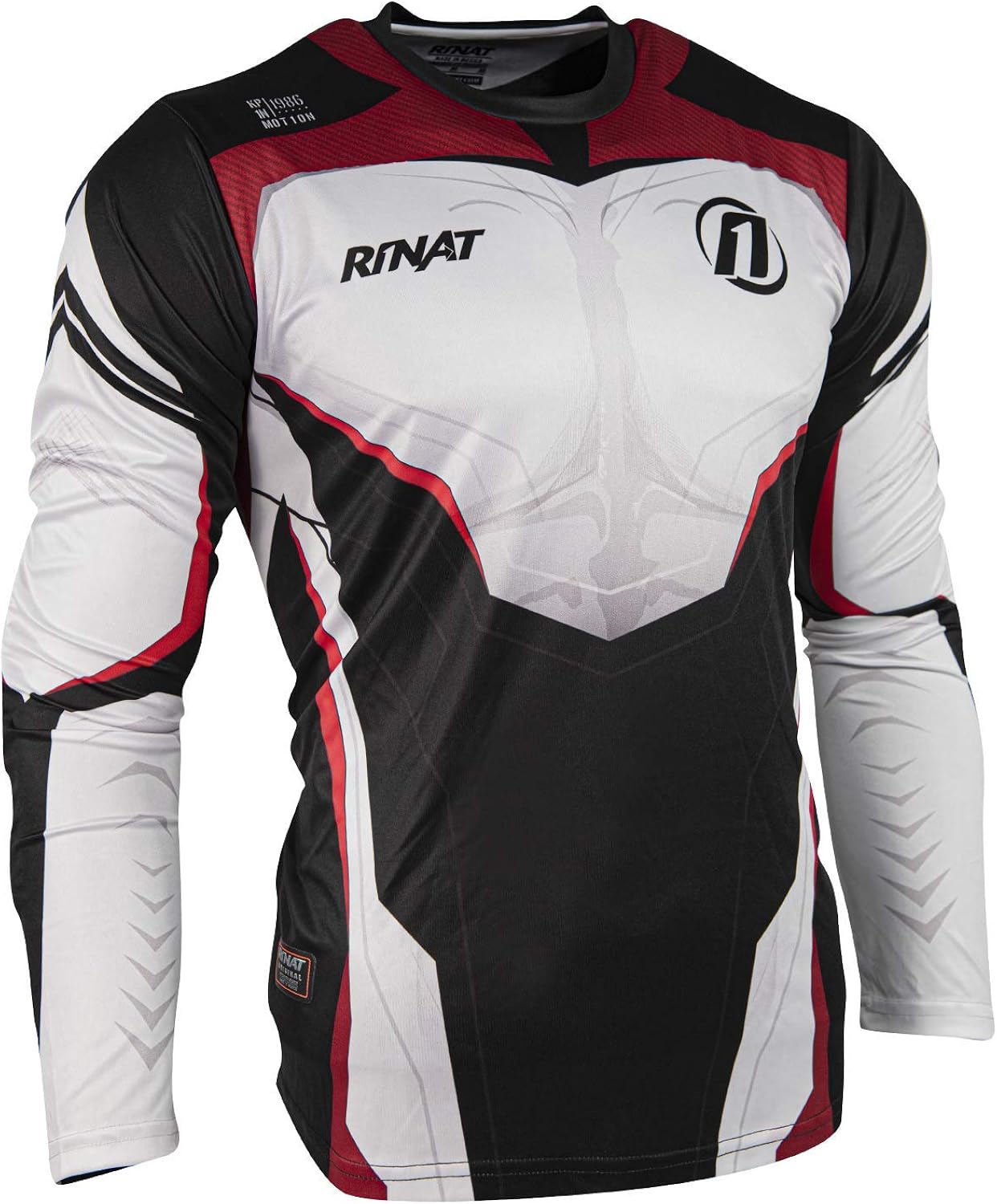 Miniatura 2 de Rinat Quantum Hero - Camiseta de portero sin pinpersonalizado con tu número RojoNegro