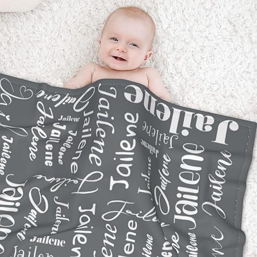 Miniatura 2 de Manta de bebé personalizada para niños, manta de bebé personalizable con nombre para niños, mantas de bebé SOFE, regalo personalizado para bebés