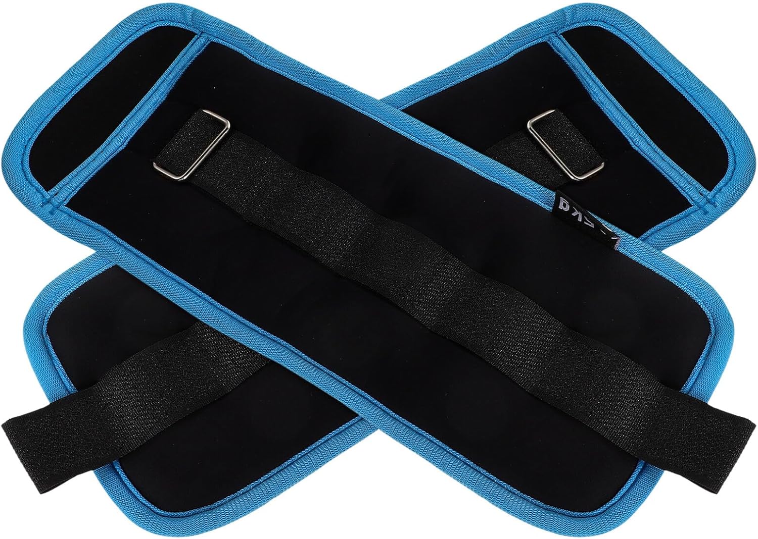 Adjustable 1kg Ankle Weights Leg Sandbags with Adhesive Straps for Fitness Training Yoga Running Workout Portable Weighted Sandbag for Men and Women