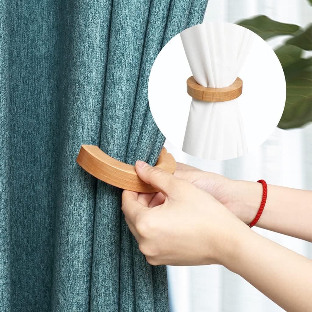 FMURY Curtain Holder Circle Decorative Buckle Clips Tie Back Holdback Home Decoration Room Decor