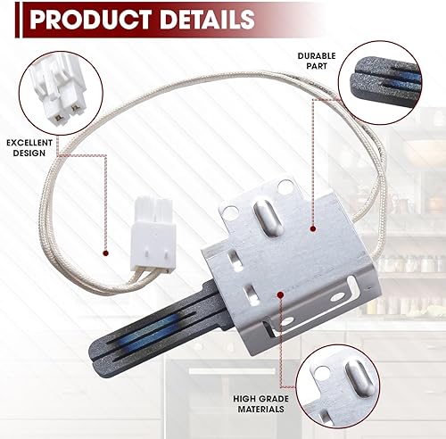 Miniatura 3 de Seentech - Encendedor de estufa de gas MEE61841401 MEE61841403 MEE63084901 para estufa de gas de Seentech funciona con rango L-G, horno de pared;