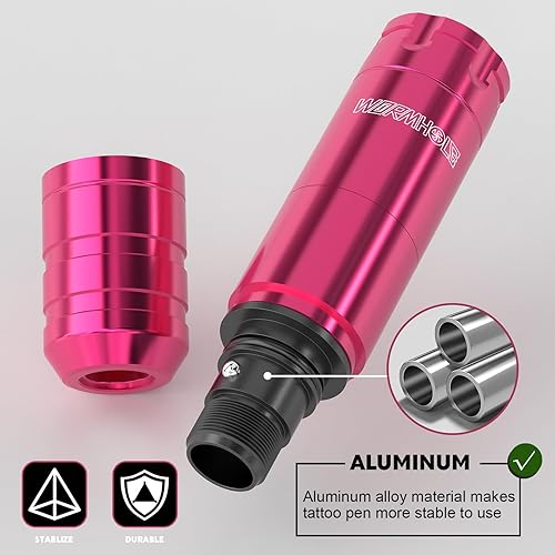 Miniatura 6 de Kit de tatuaje, Wormhole Tattoo Kit de máquina de tatuaje, kit de pistola de tatuaje, agujas de cartucho, kit de bolígrafo de práctica de tatuaje