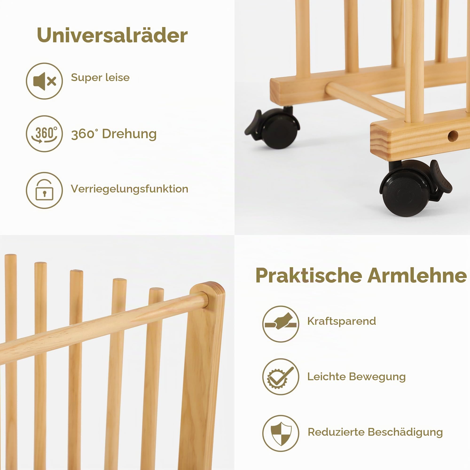 VISWIN Art Storage Rack, Art Canvas Storage, Canvas Boards Rack Art Storage mit Handle & Caster Wheels für Zeichnung Board, Panel, Papier-Pad für Kunststudios, Kunstwerke, Galerie