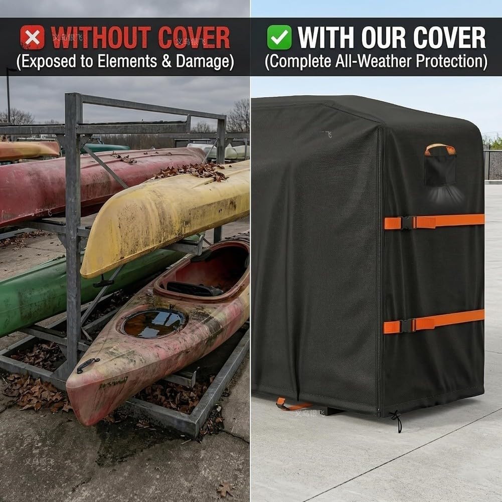 Fauhapyway para kayak Exterior Tela Oxford 210D Duradera para kayak Exterior