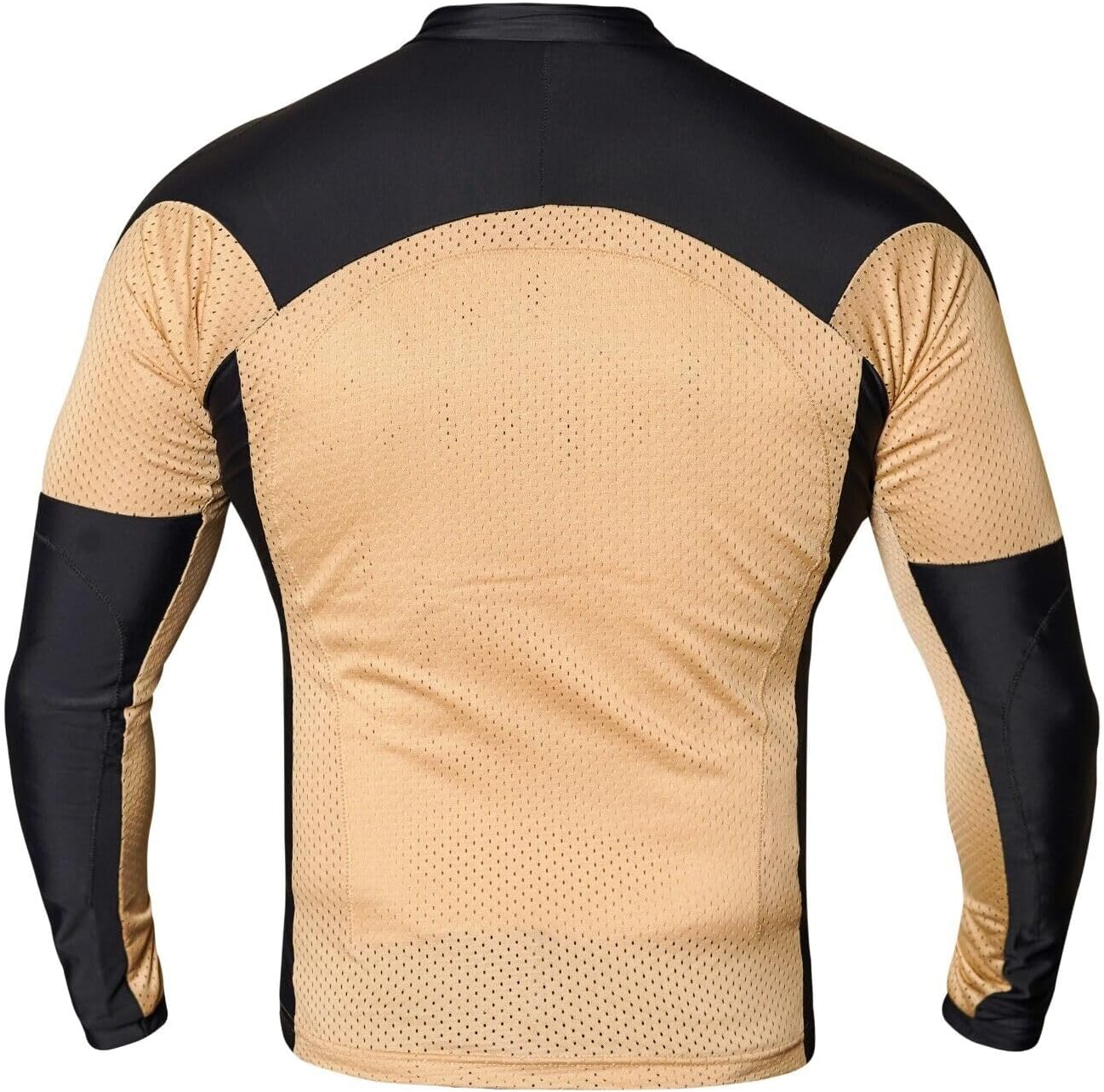 WICKED STOCK Motorcycle Armor Mesh Shirt - CE Level 2 Summer Protection (Beige, X-Small) - Image 2