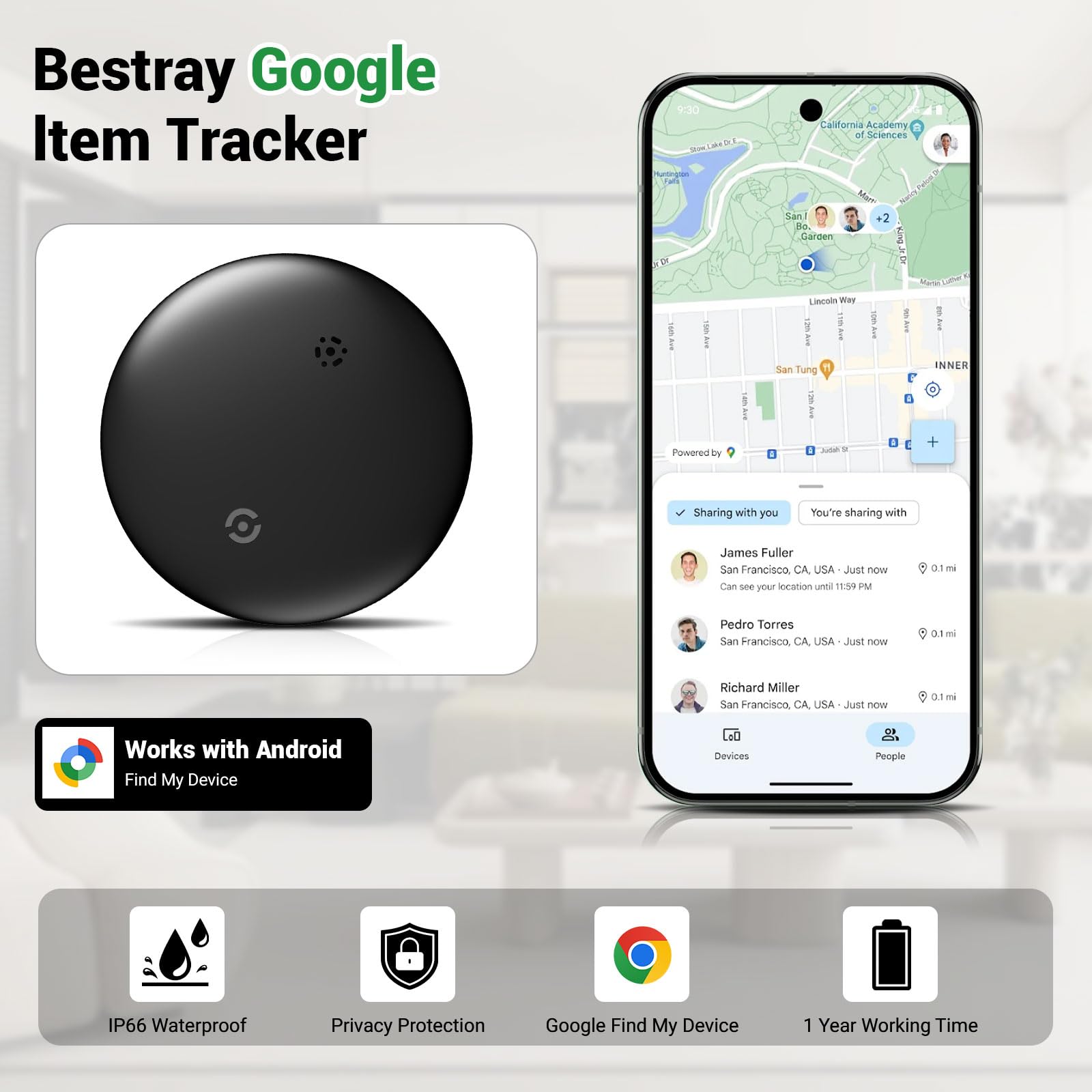 Chlovoe Sleutelvinder met 6 ontvangers & 1 afstandsbediening, draadloze radiobediening, RF Item Locator Tracker voor huisdier, portemonnee, telefoon, bagage