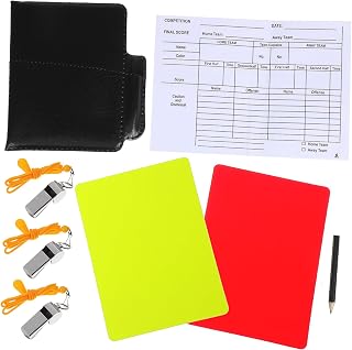 Standard Referee Kit with Whistles Cards Score Sheet