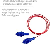 Vista 4 de Howard Leight by Honeywell AirSoft Flanged Corded Reusable Shooting Earplugs, 2-Pairs (R-01521)