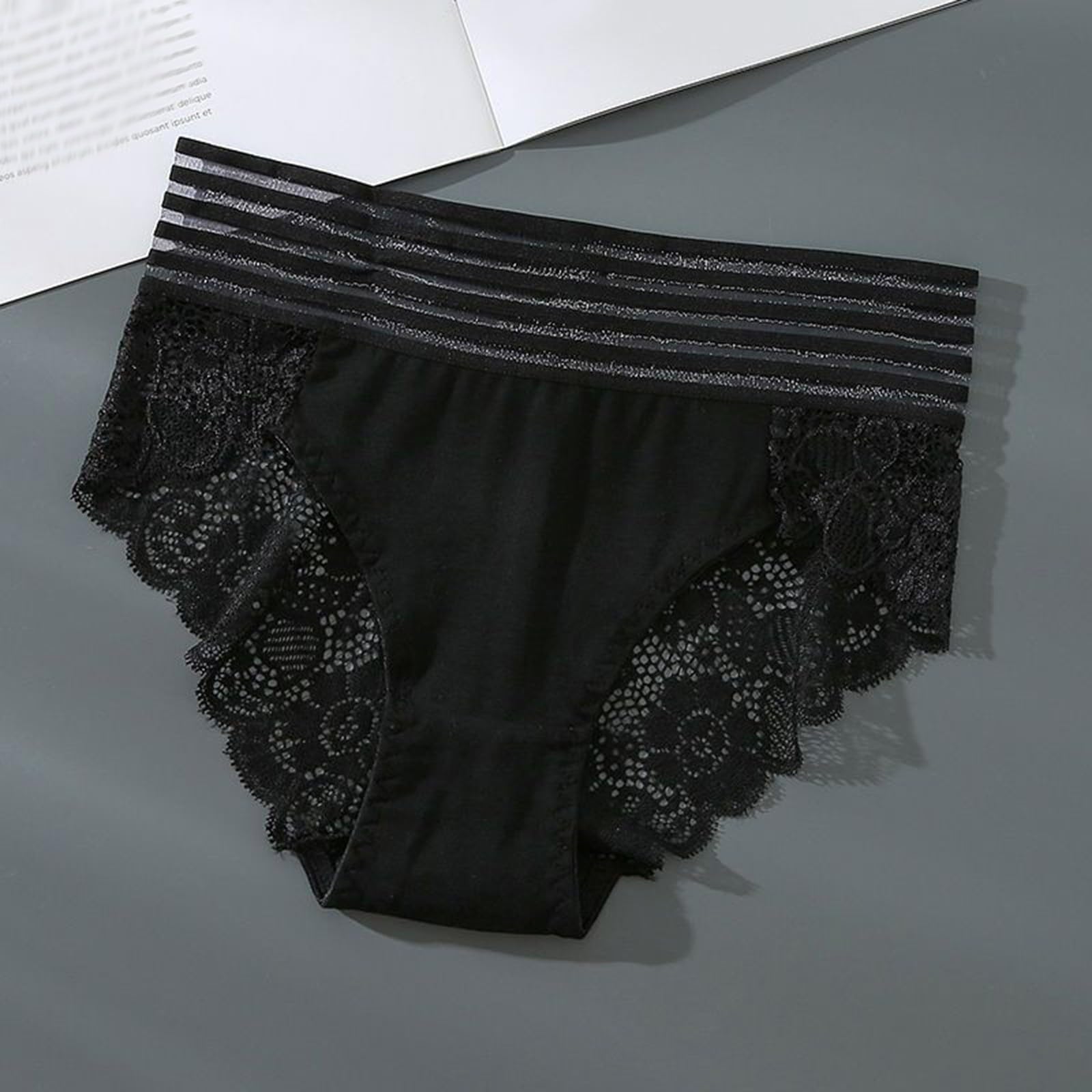 Generische Unterhosen, Damenhöschen, Höschen, Unterwäsche, Damenunterwäsche, Spitzenhöschen, Stretch, weich, Damen, Hipster-Slips, Damenunterwäsche