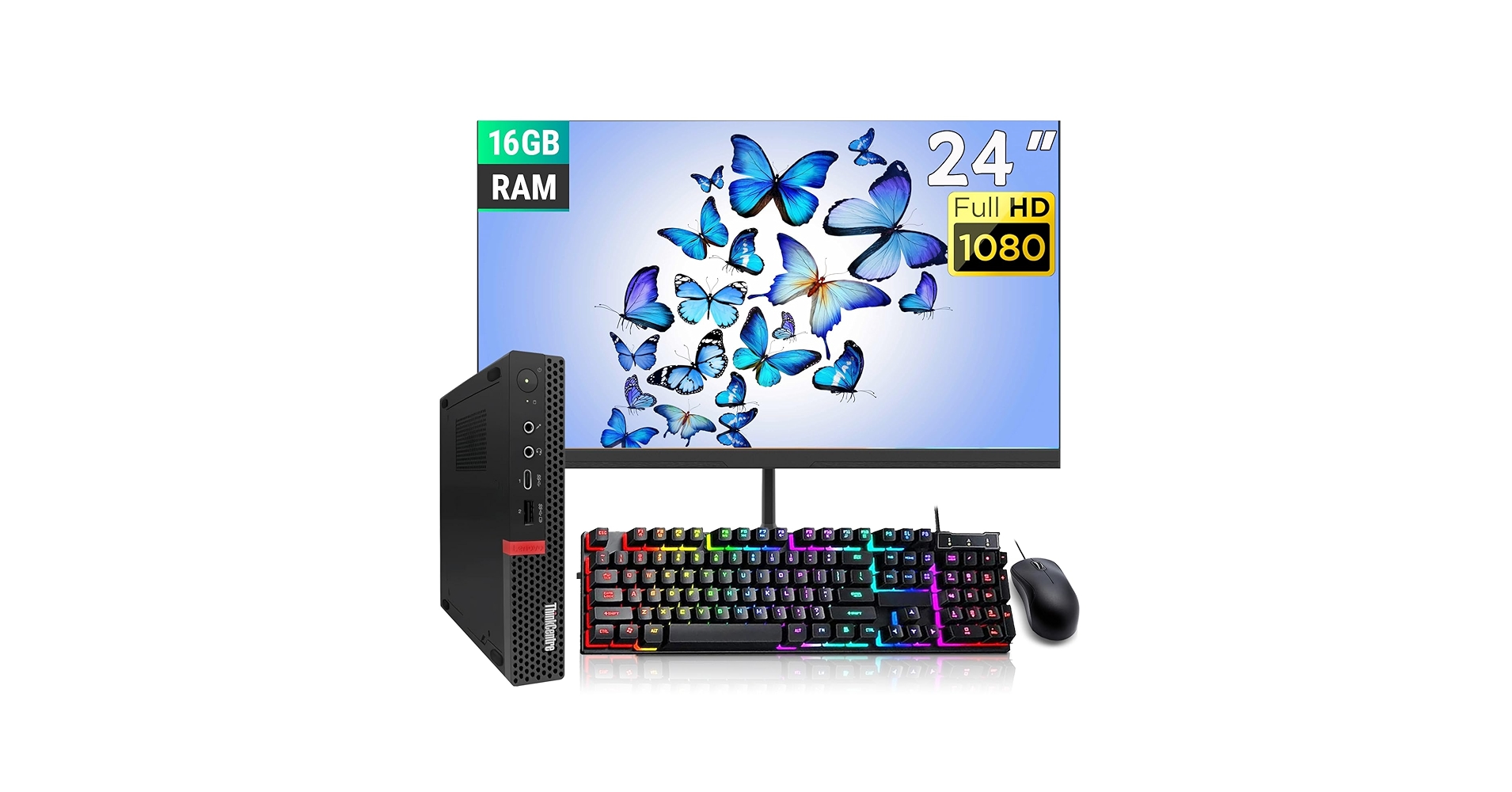 ミニPC ThinkCentre M720q Tiny Intel Core i3 Lenovo ThinkCentre M720q 10T7002CUS Desktop Computer - Intel