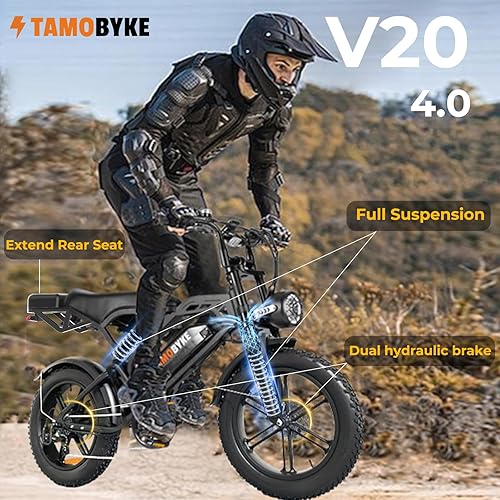 Miniatura 4 de Bicicleta eléctrica estilo ciclomotor de 1500 W2000 W para adultos, 28 mph30 mph33 mph y rango PAS de 34 a 180 millas, batería más grande de 48