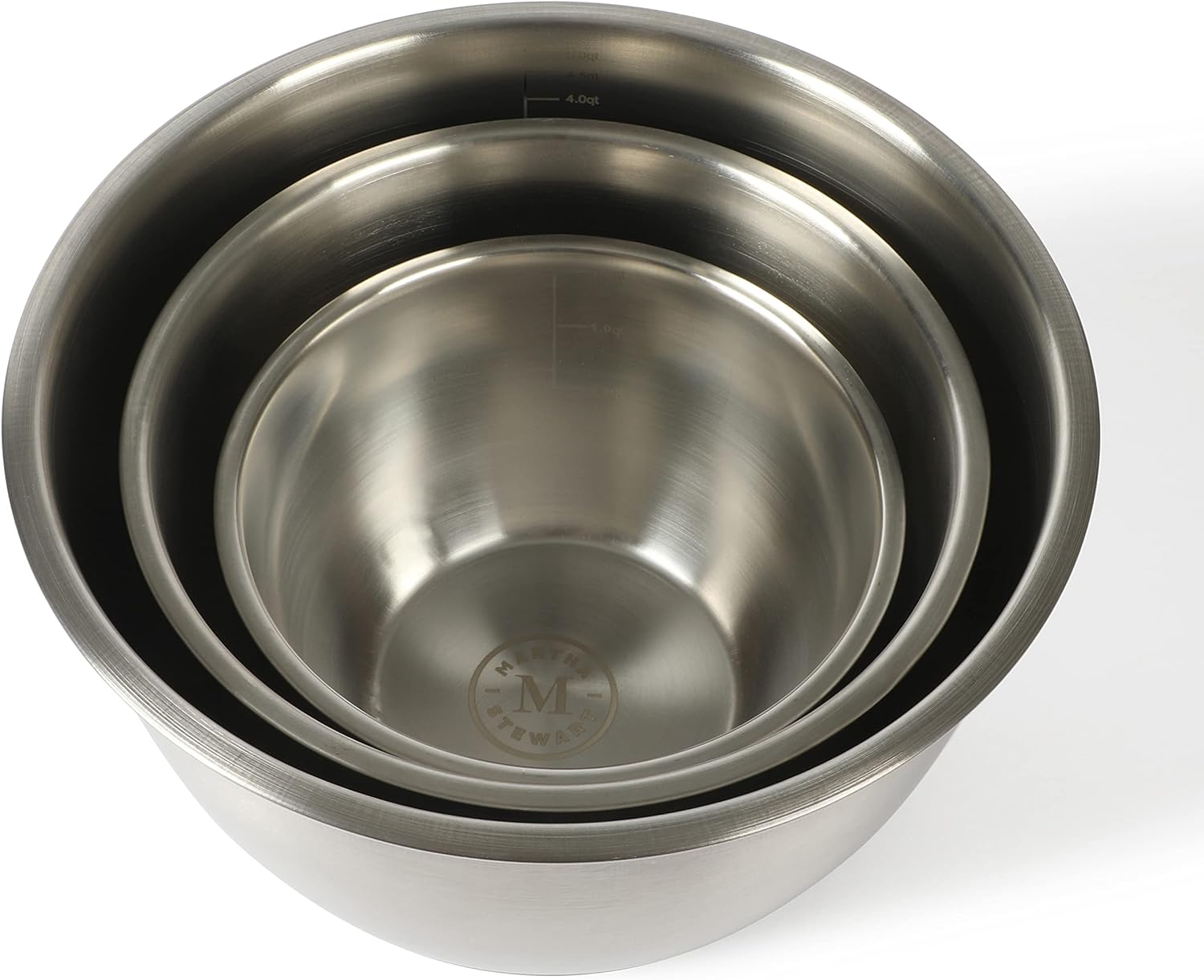 Rhinewell 6-Piece Stainless Steel Mixing Bowls with Lids and Non-Slip Base