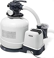 Intex 26651EG 3000 GPH Sand Filter Pump with Timer & HydroAeration for Above Ground Pools up to 19,600 Gal