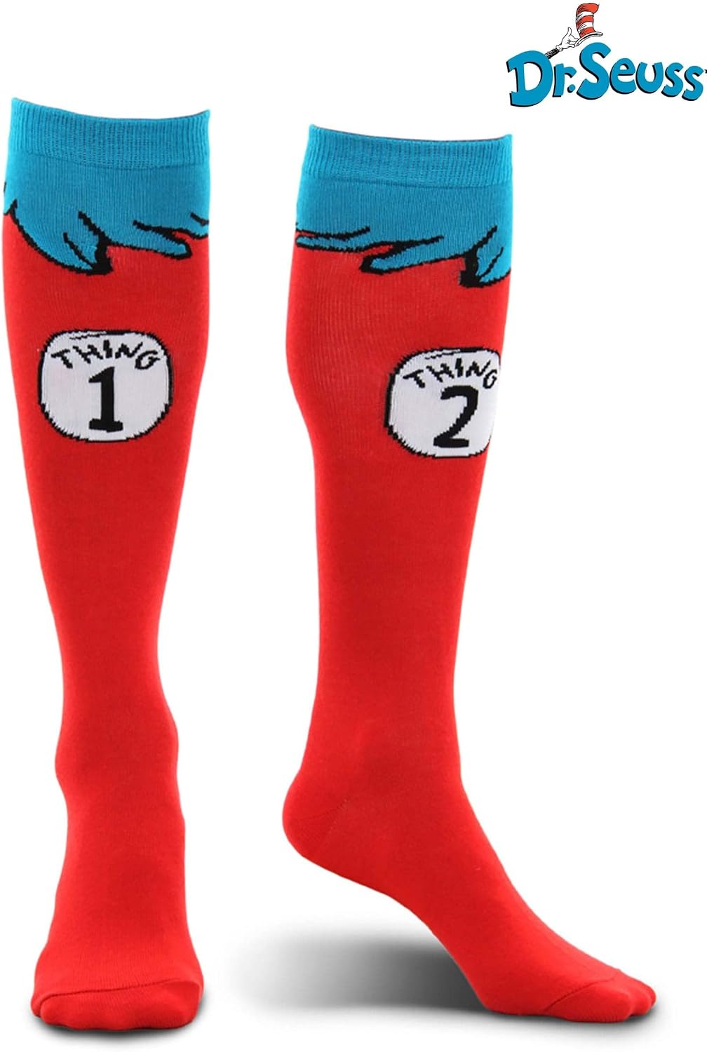 elope Dr. Seuss Thing 1 & 2 Adult Costume Socks