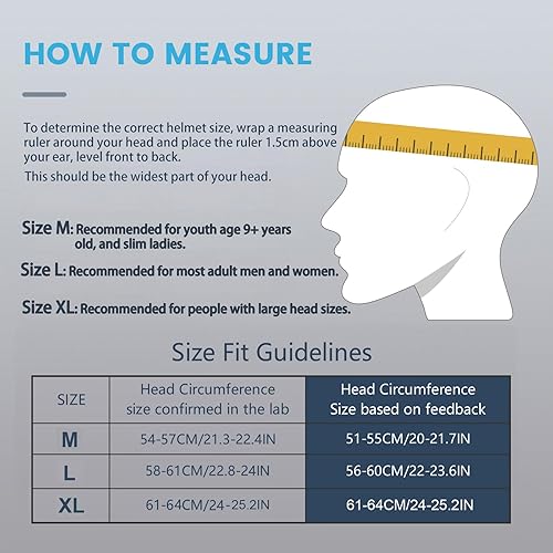 Miniatura 2 de Gudook Casco de bicicleta con luz LED Cascos de bicicleta para hombres y mujeres y adultos con luces delanteras y traseras Casco de ciclismo