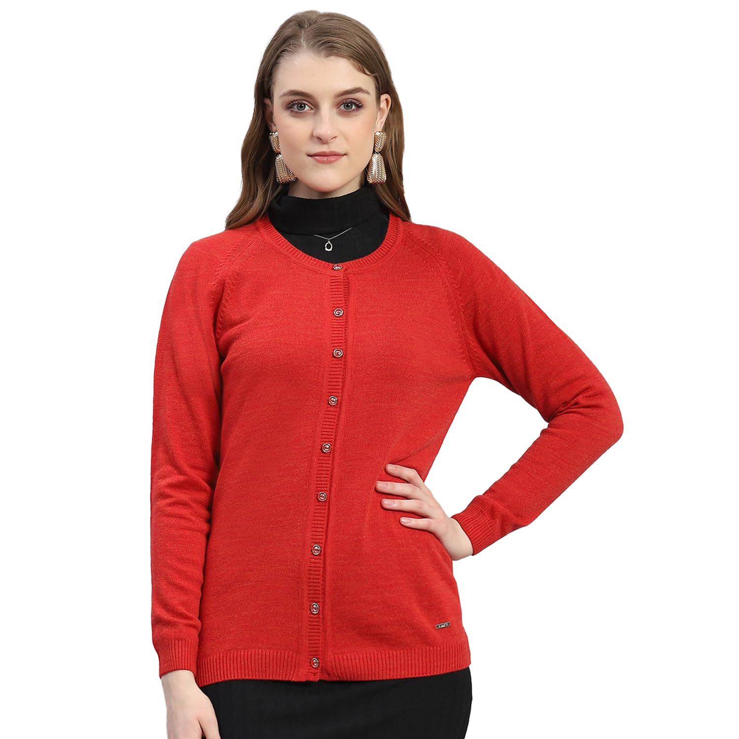 monte carlo Women's Wool Blend Casual Cardigan-picture-19
