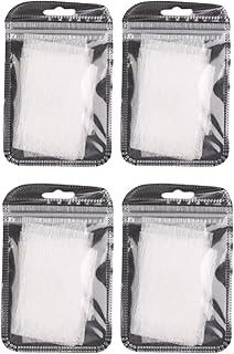 40Pcs White Nails Kit, Extended Fiber Manicure Nail Extension Fiberglass Silk Wrap Suite, Nail Art Builder Wrap Sticker Tips with Shape Clip Repair Broken Nails Nail Art Accessories