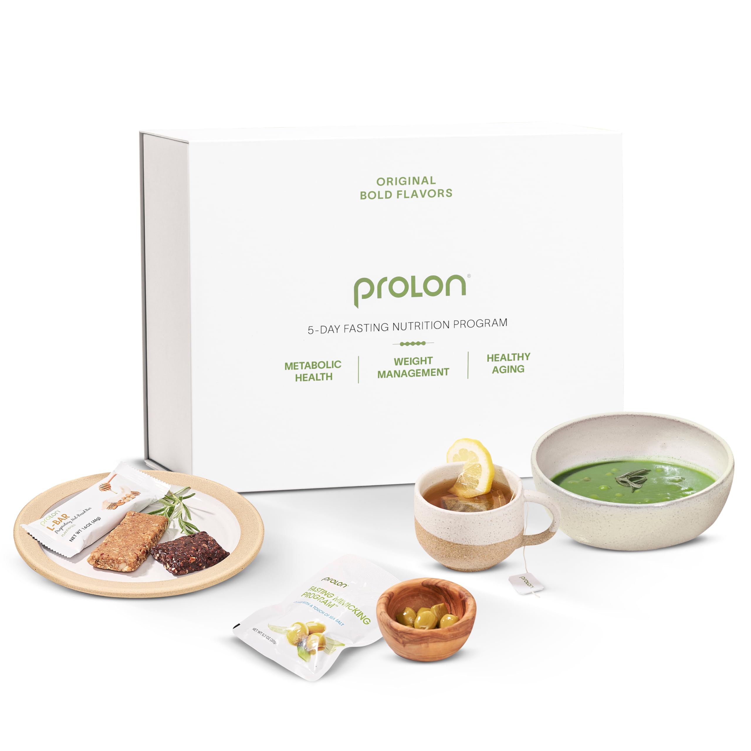 Prolon 5-Day Fasting Kit | Fast With Food | Supports Cellular Rejuvenation & Healthy Aging | Low-Calorie, Plant-Based Meals & Snacks | Developed to Not Break Your Fast (Bold Flavors)