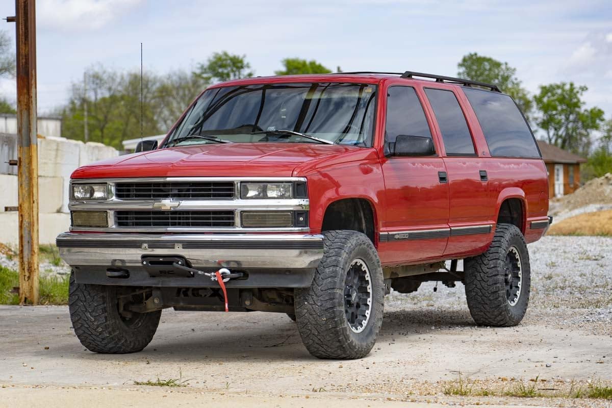 Rough Country Hidden Winch Mount for GM 1988-1998 1500/1995-1999 Tahoe - 11008 Black