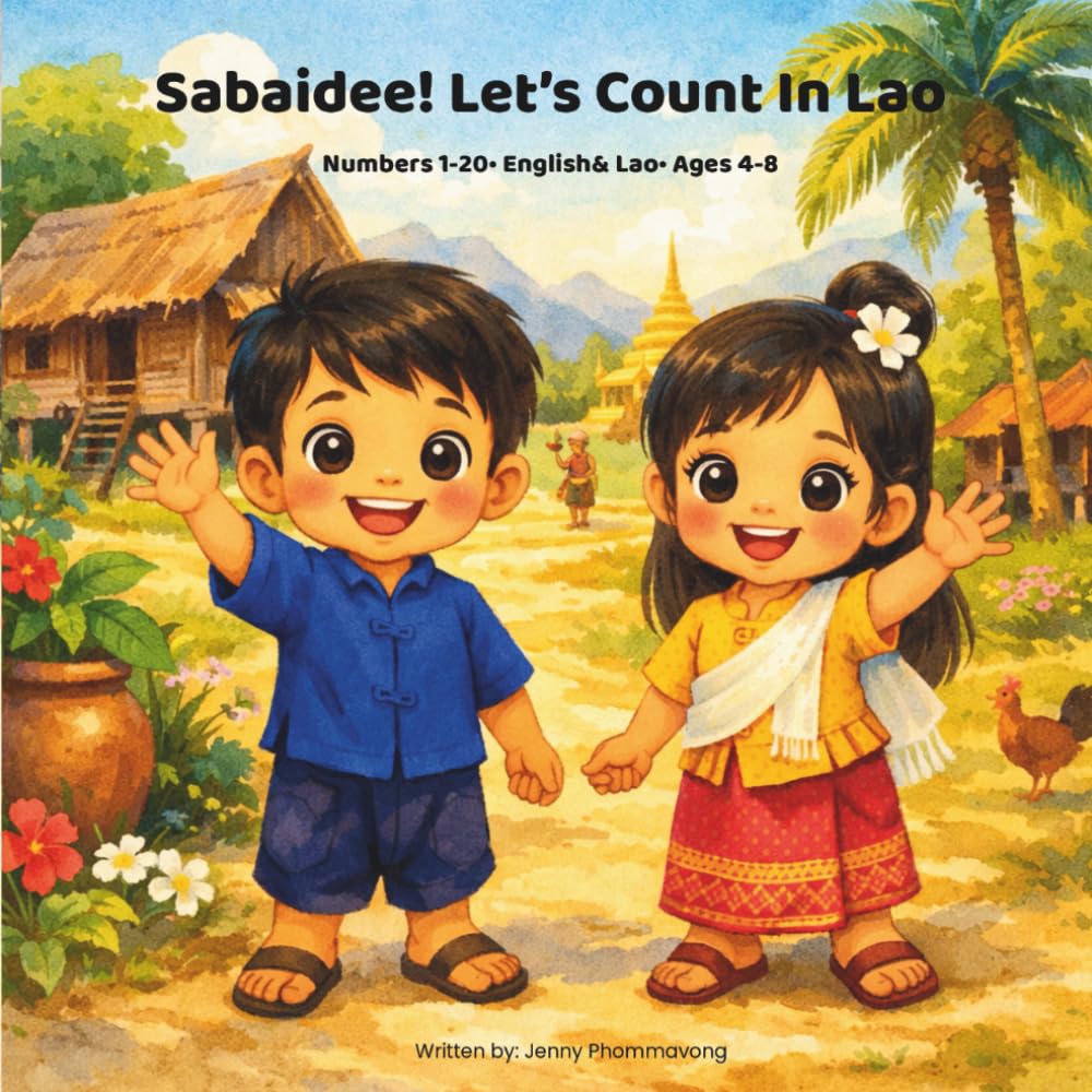 Sabaidee! Let’s Count In Lao: Numbers 1-20 • English & Lao • Ages 4-8