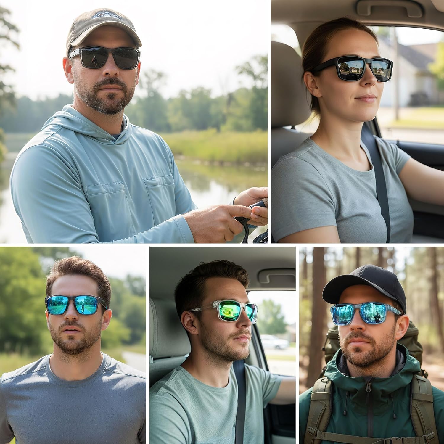 Sports Polarized Sunglasses for Men Women UV Protection Unbreakable Driving Running Fishing Hiking Sun Glasses - Image 2