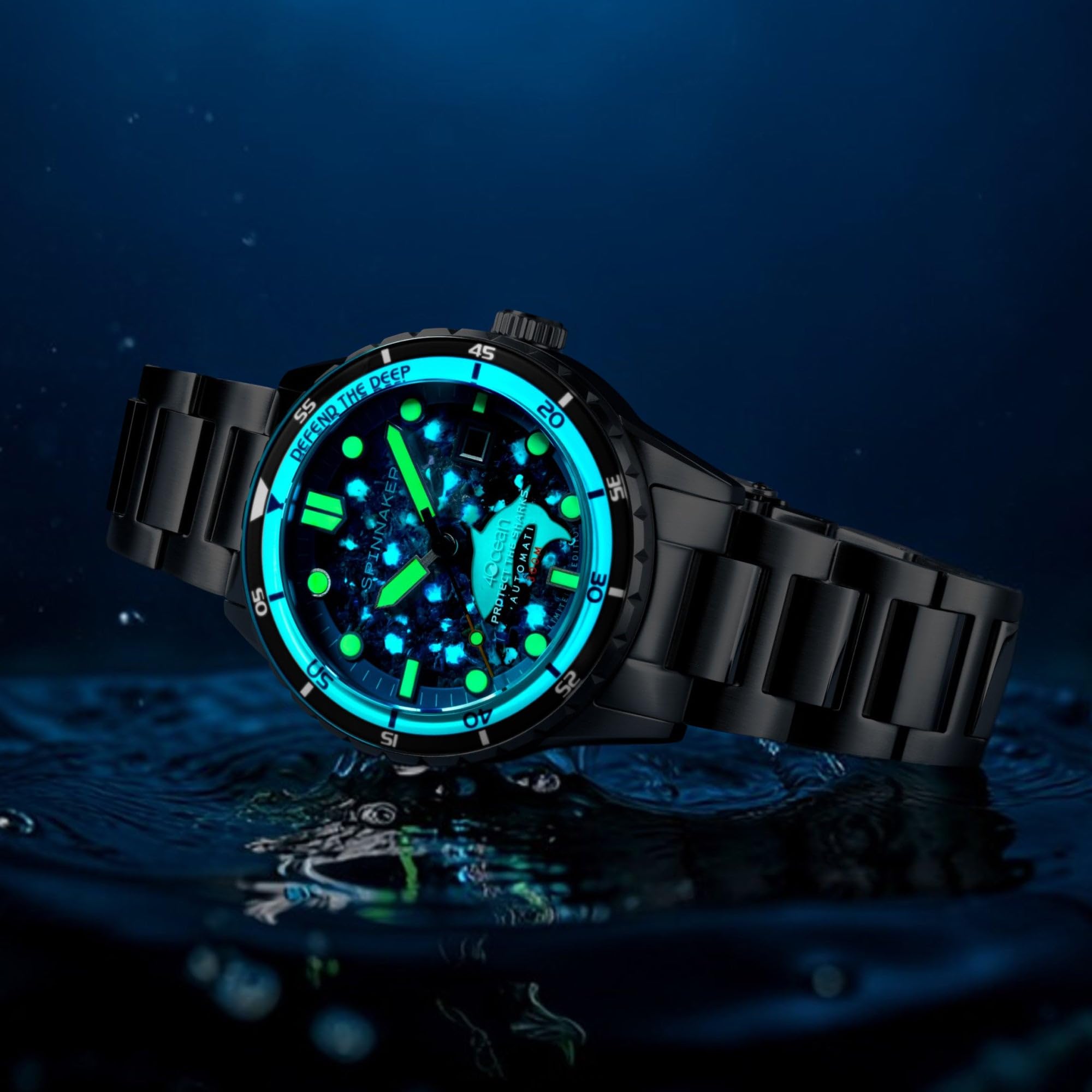 Spinnaker HASS Automatik 4 Ocean Herren Armbanduhr mit massivem Edelstahlarmband SP-5172